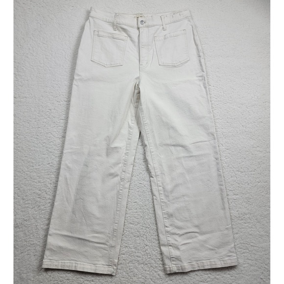 Madewell Denim - Madewell The Perfect Vintage Wide-Leg Jean Women 32 Off-White High Rise